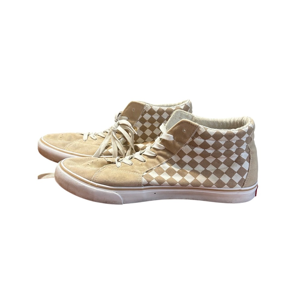 Ecko Unltd STEVEN-45M Mens Tan Checkered Suede High Top Skate Sneakers Size 11